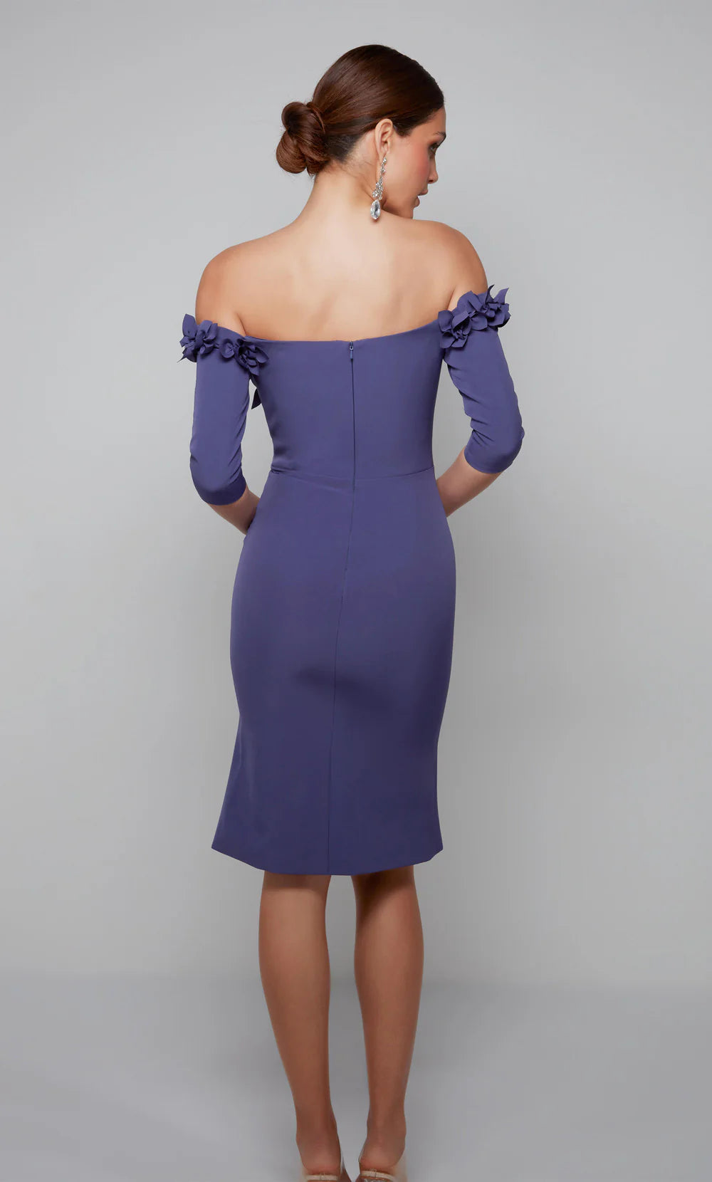 3D Flower Off Shoulder Dress