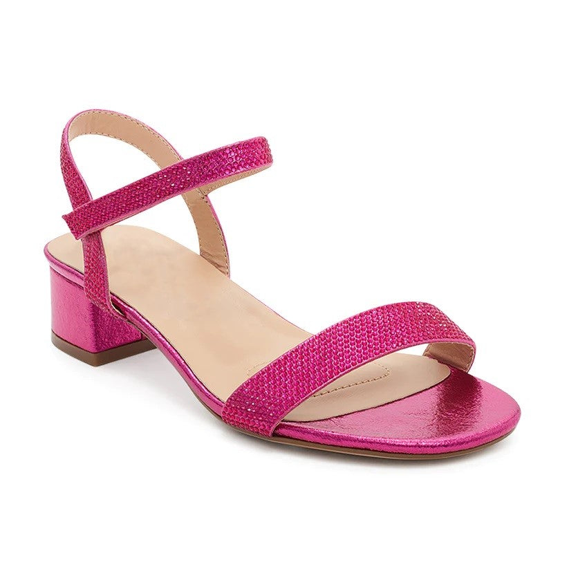 Beth Hot Pink Low Heel Formal Shoe