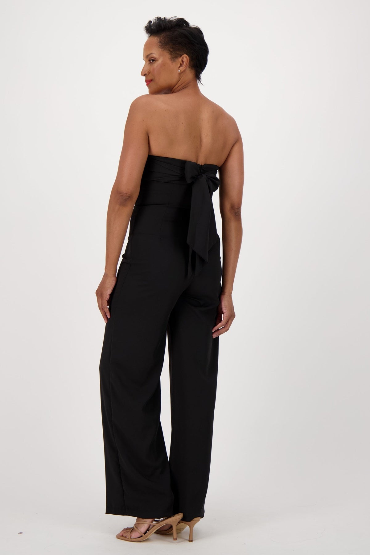 Bow Front Strapless Jumpsuit