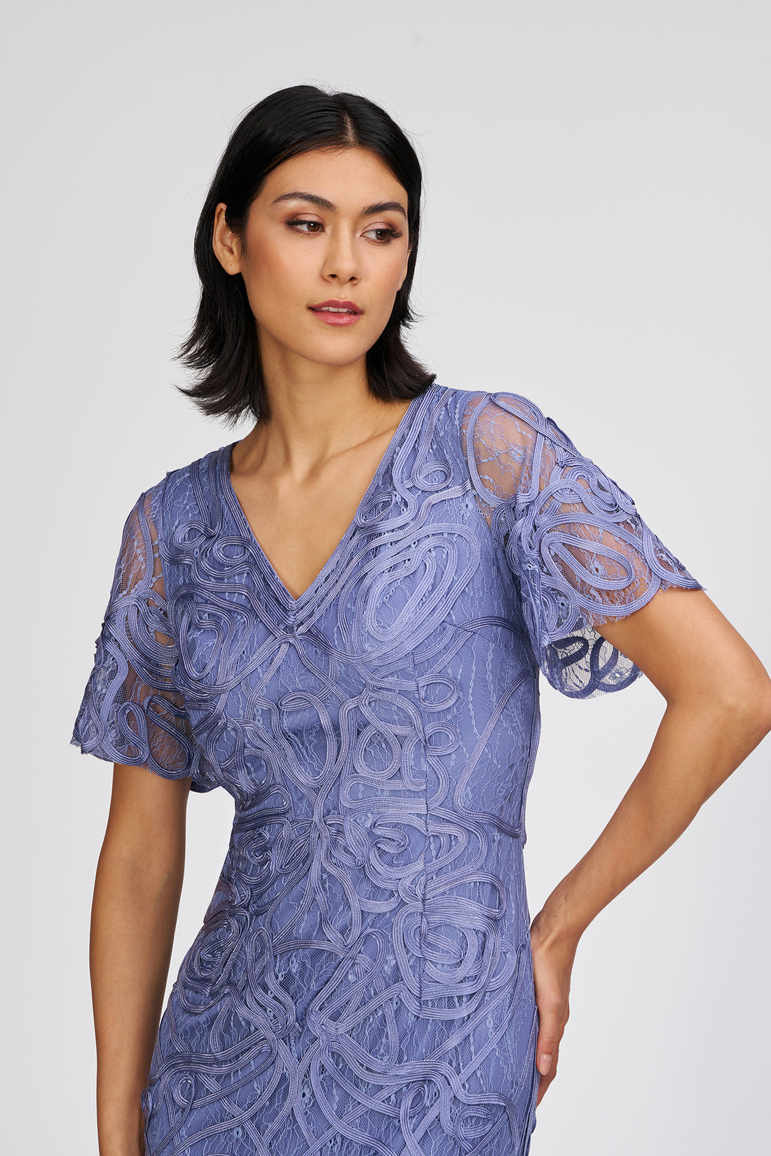 Camila Soutache Tea Cocktail Dress