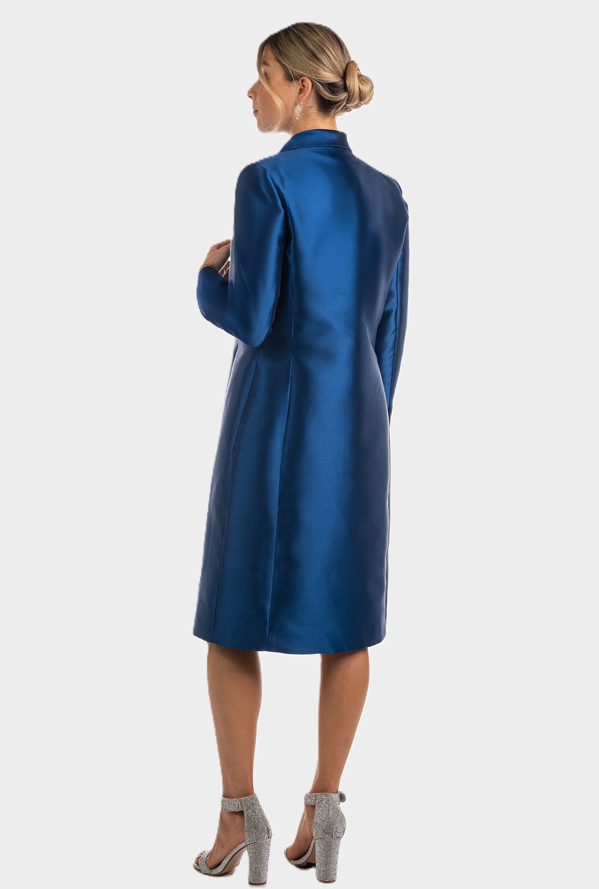 Elegant Mikado Shift Dress With Jacket