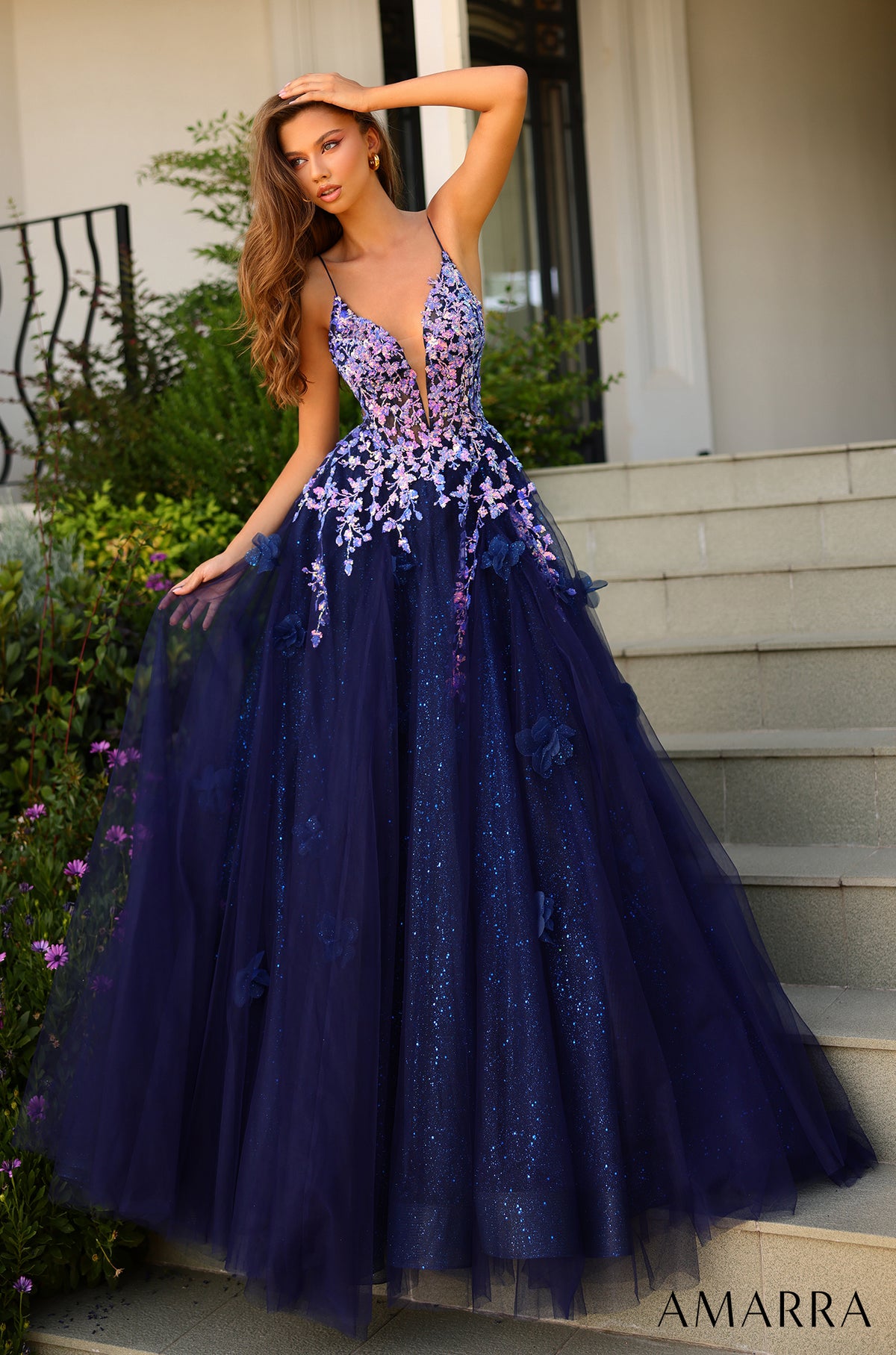 Fairy Tale Sequin And Glitter Tulle Gown