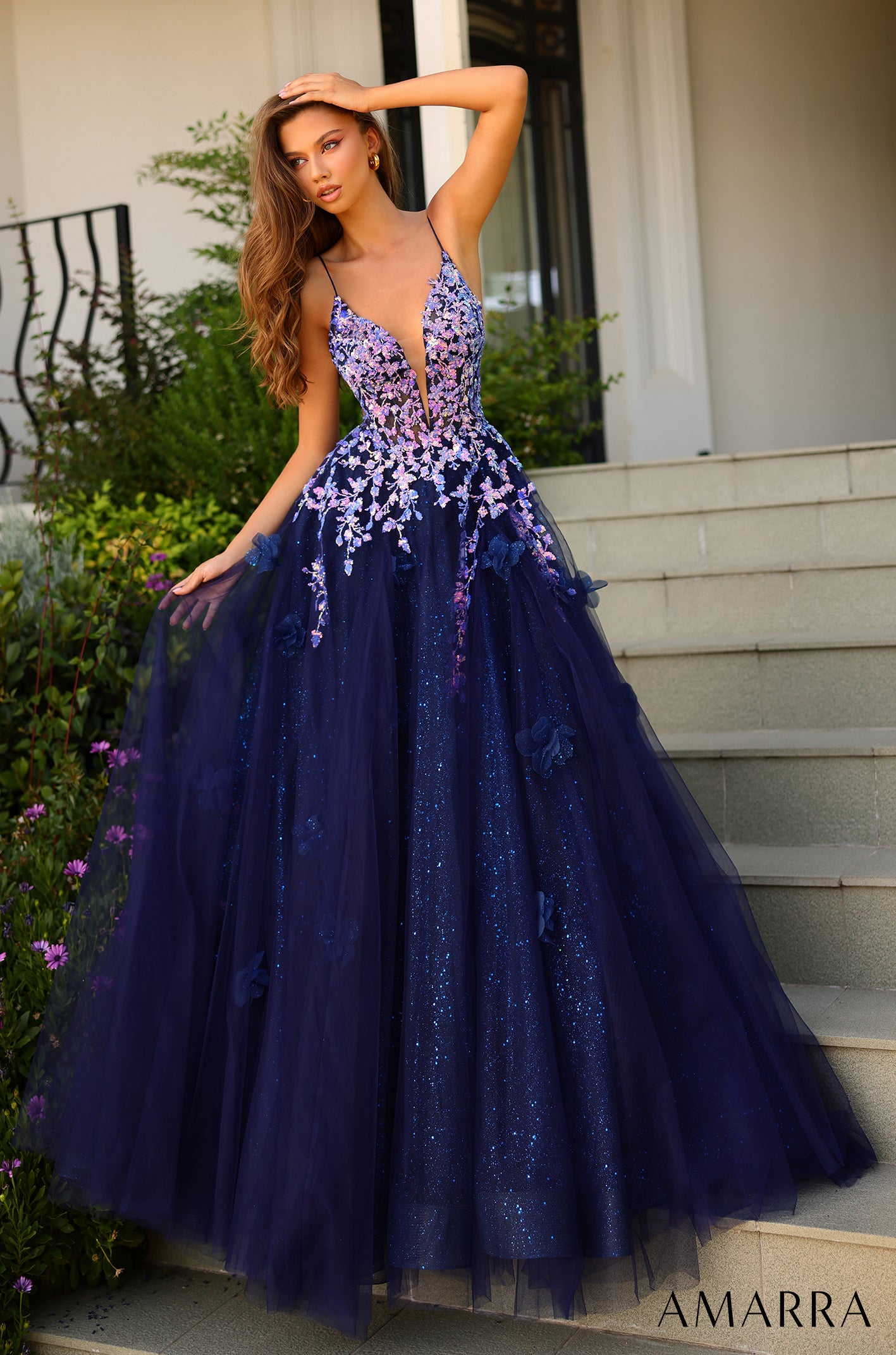 Fairy Tale Sequin And Glitter Tulle Gown