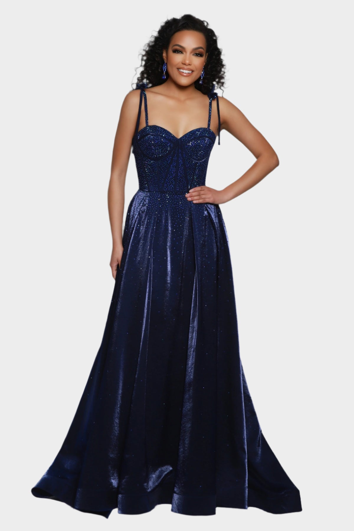 Jewelled Sweetheart Corset Ball Gown