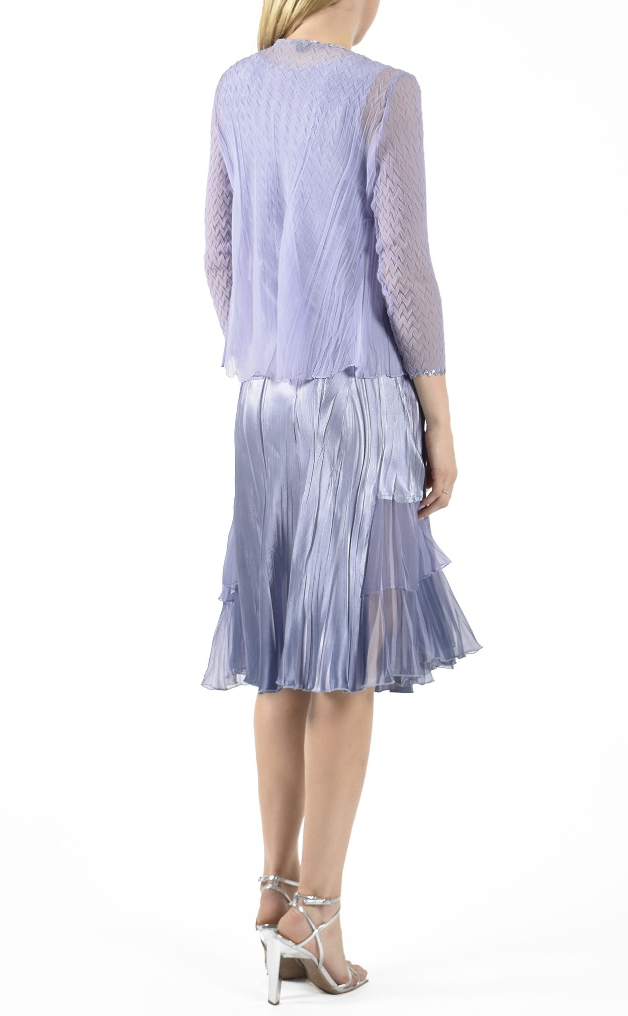 Lavender Blue Ombre Dress and Jacket