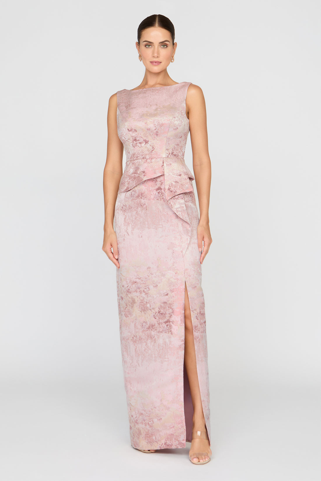 Luciana Bloom Column Gown