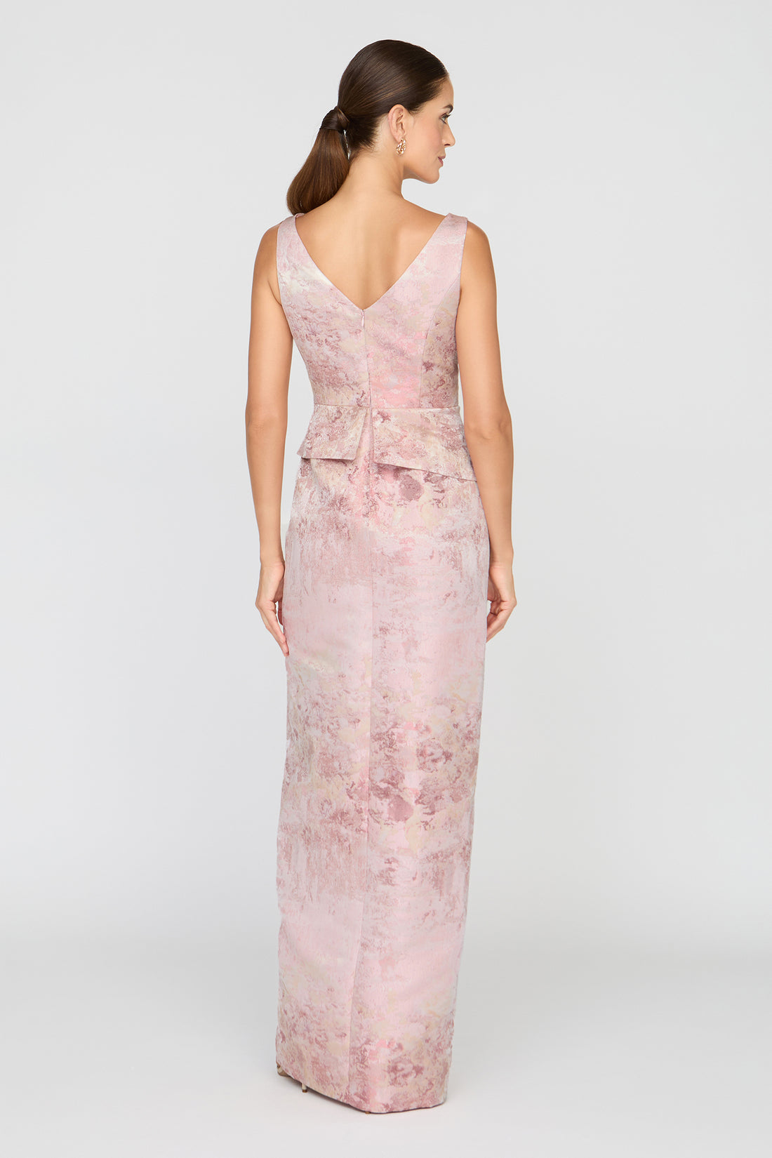 Luciana Bloom Column Gown