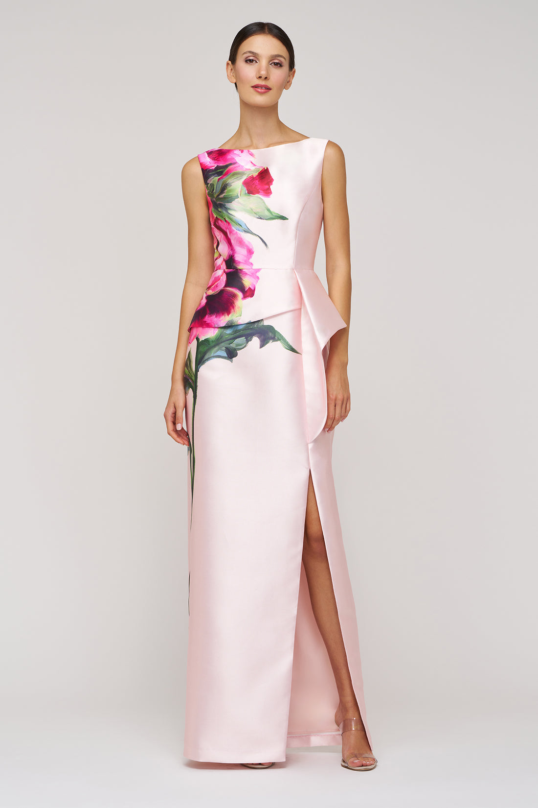 Luciana Blush Column Gown