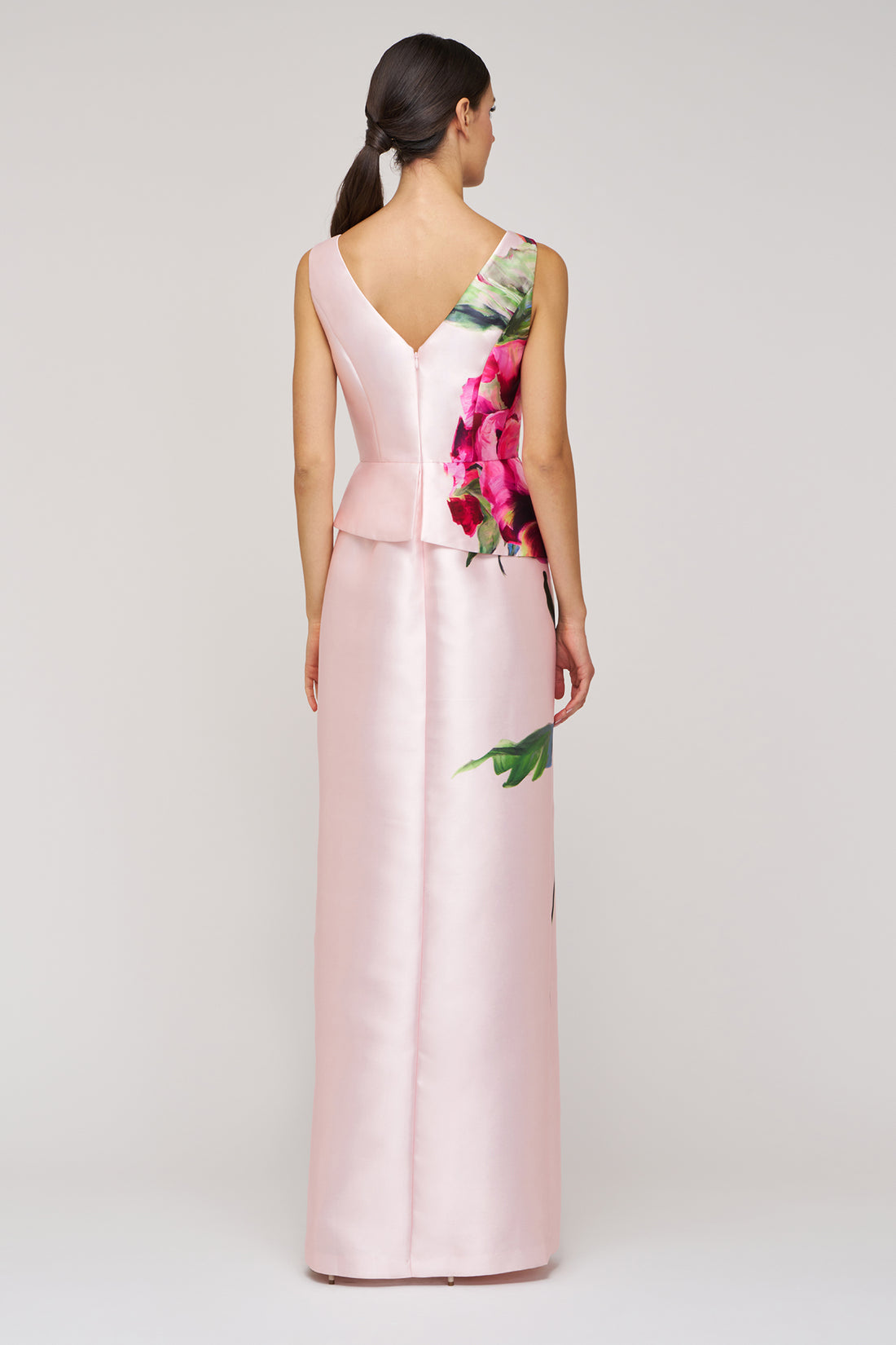 Luciana Blush Column Gown