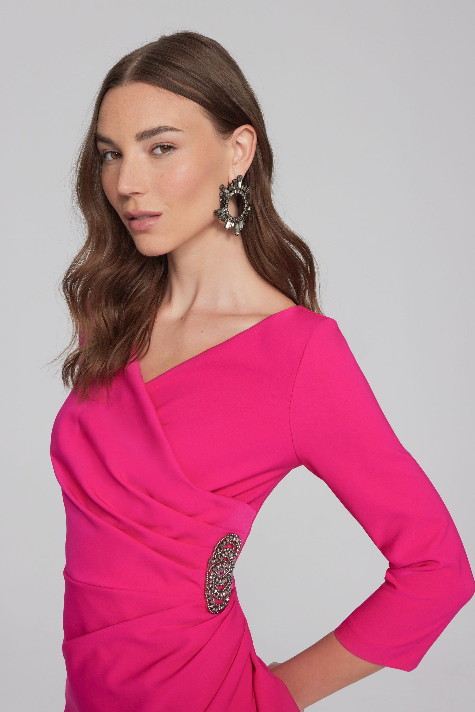 Lux Faux Wrap Dress