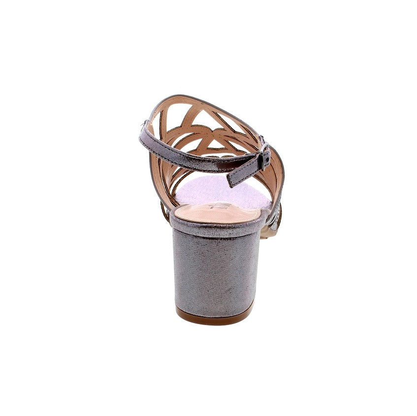 Macy Pewter Caged Strap Shoe