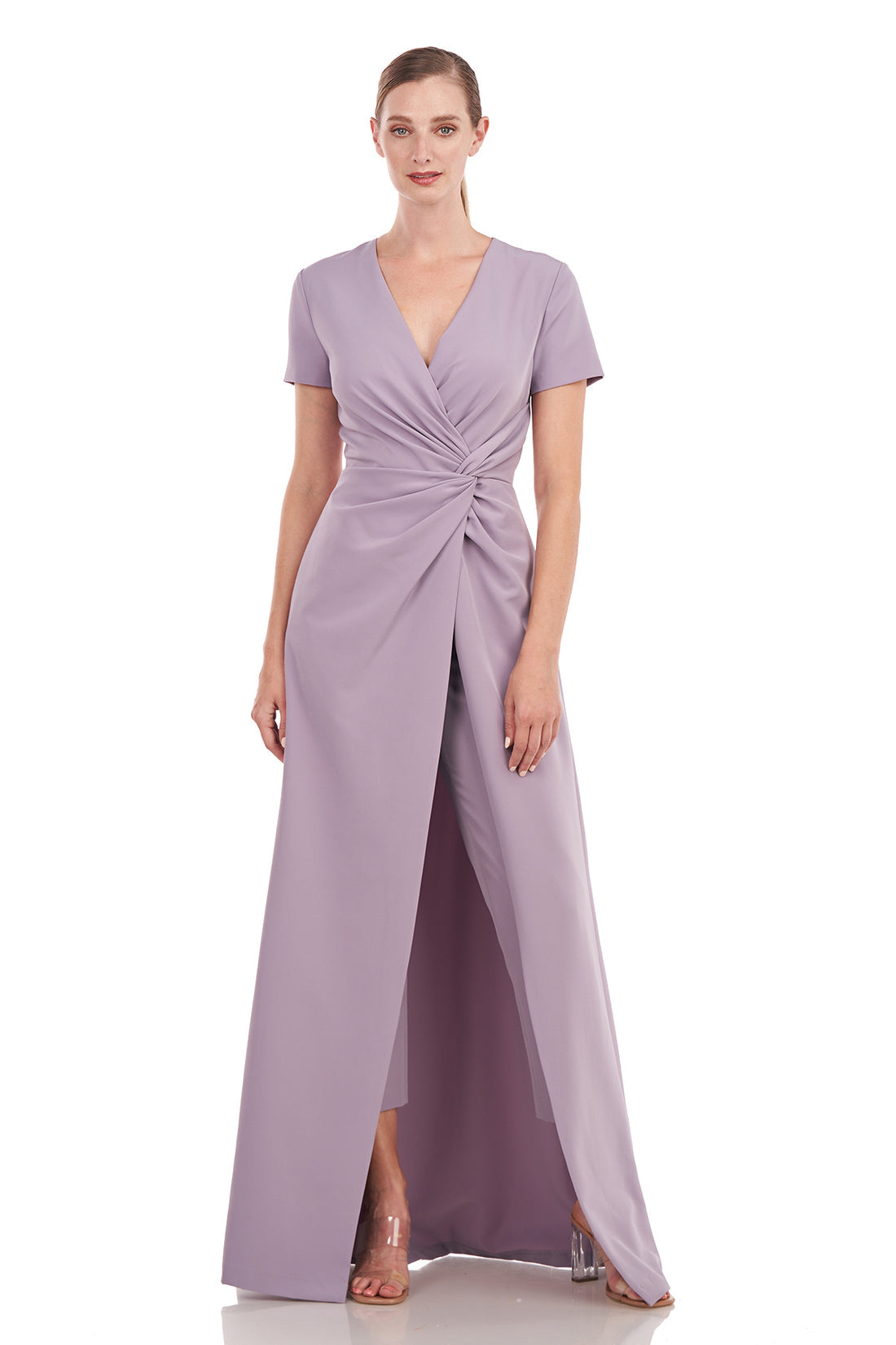 marina chiffon overlay jumpsuit dress Chiffon Overlay Jumpsuit (Women)