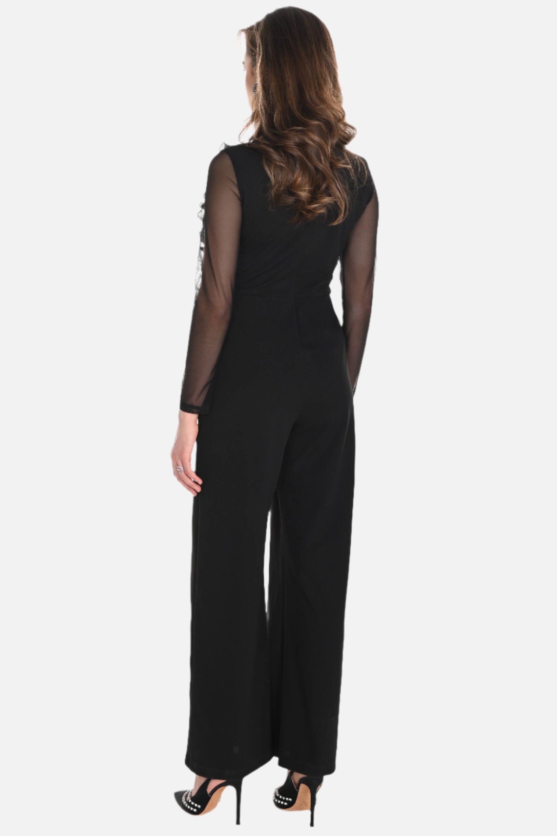 Ruffle V-Neck Jumpsuit