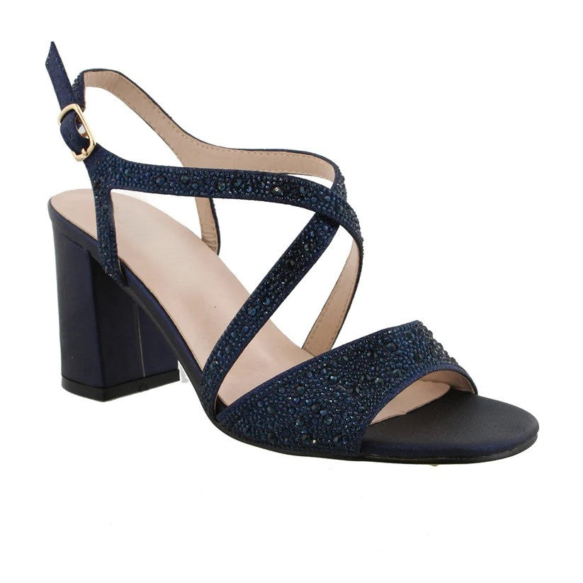 Anna Strappy Navy Formal Shoe