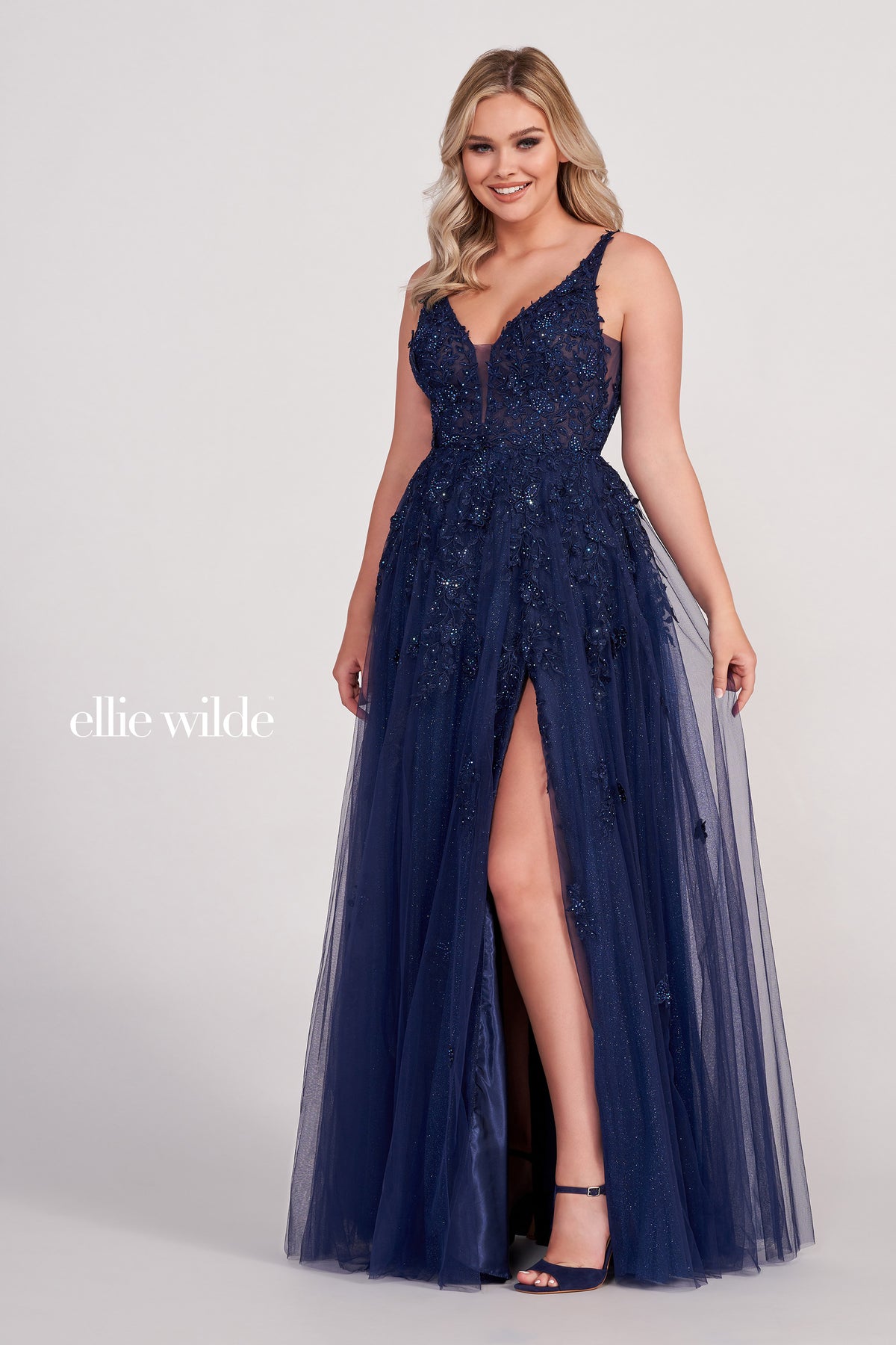 Butterfly Applique Sparkle Gown