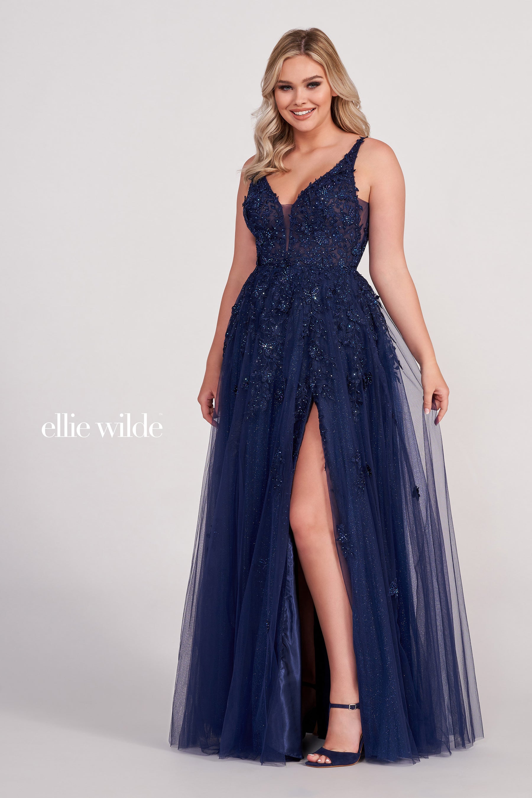 Butterfly Applique Sparkle Gown