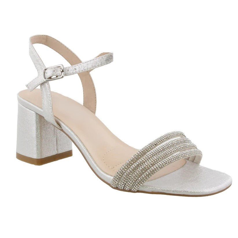 Kenia Silver Four Strap Formal Shoe