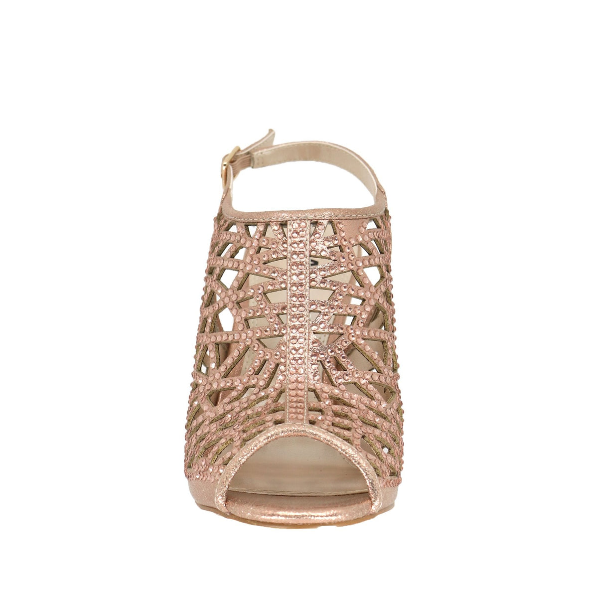 Savannah Rose Gold Cage Strap Shoe