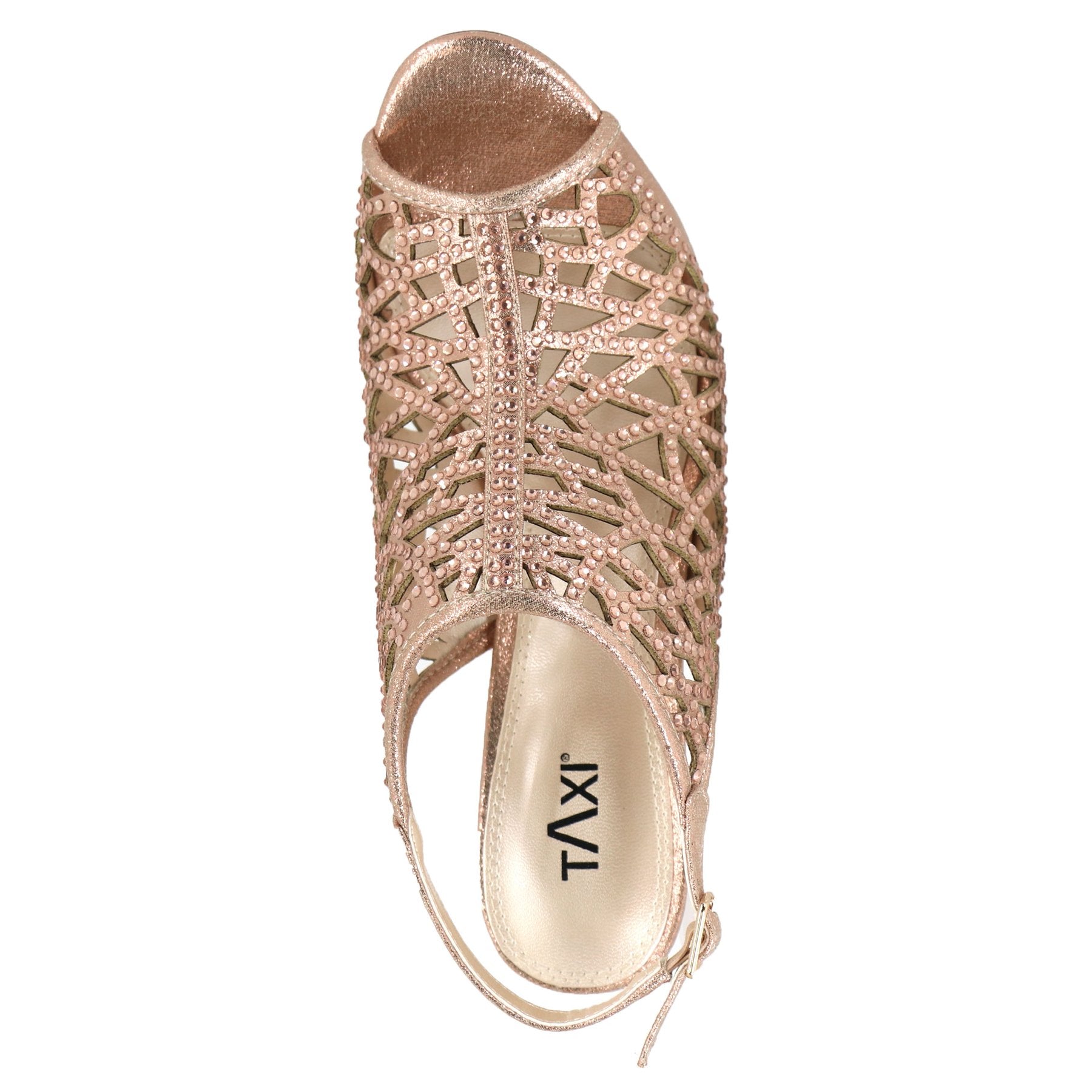 Savannah Rose Gold Cage Strap Shoe