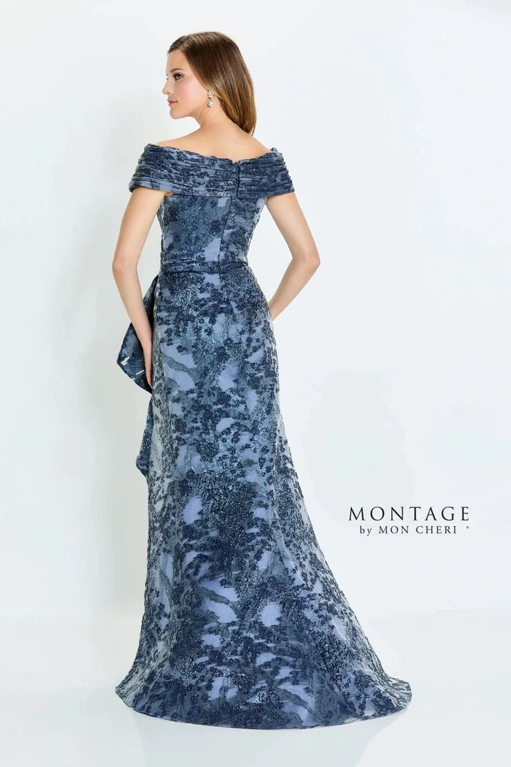 Shimmer Organza Off Shoulder Gown