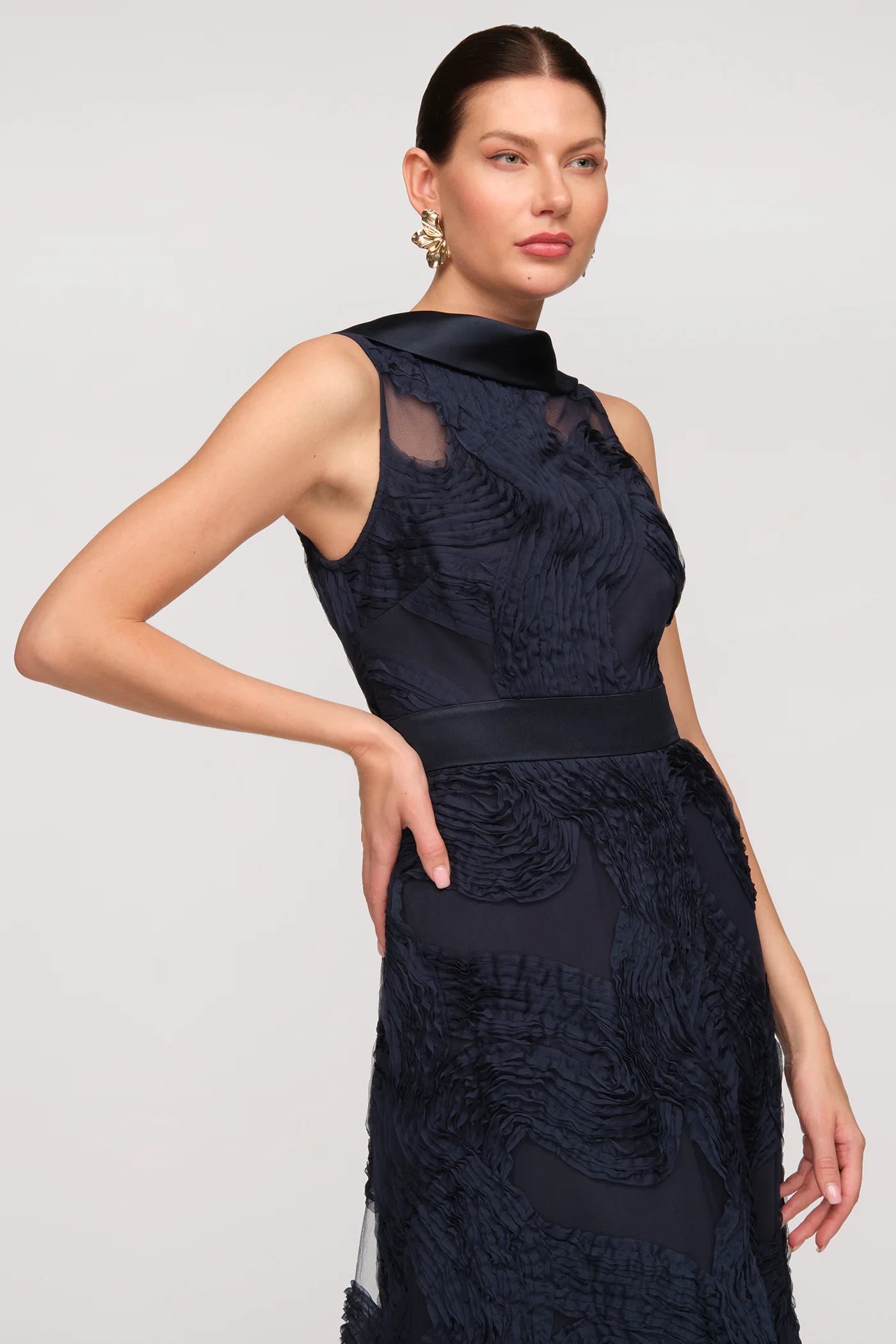 Anna Soutache A-Line Gown