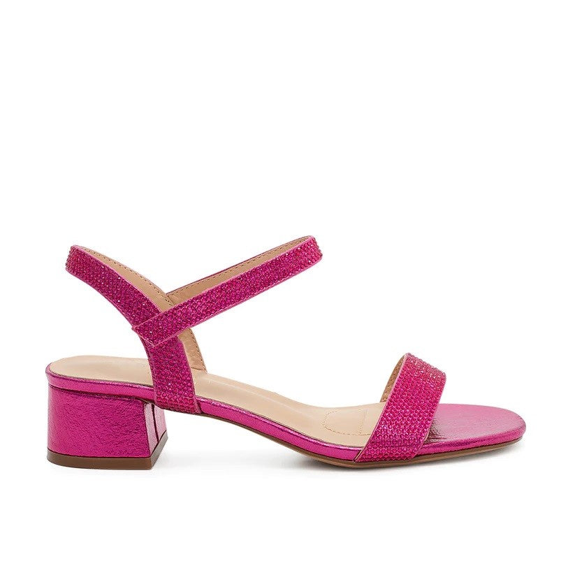 Beth Hot Pink Low Heel Formal Shoe