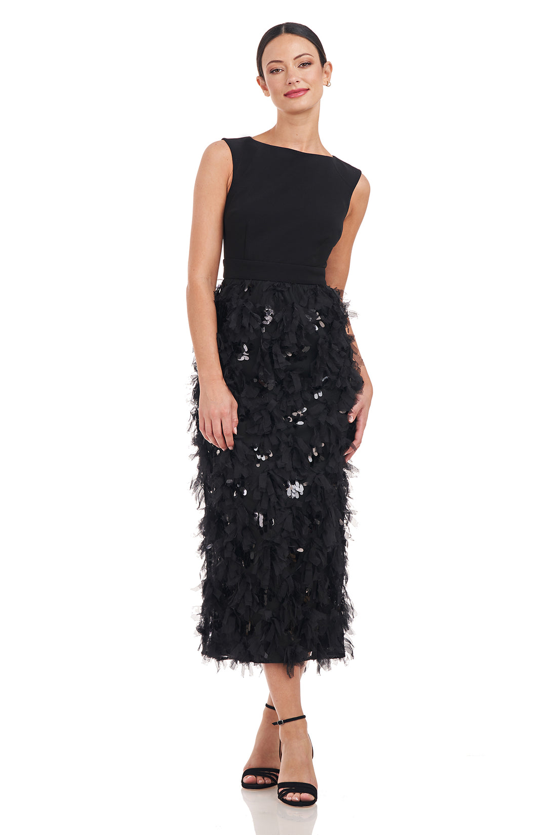 Black 2-Piece Formal Pantsuit Decorated With Rhinestones – SandraBlush
