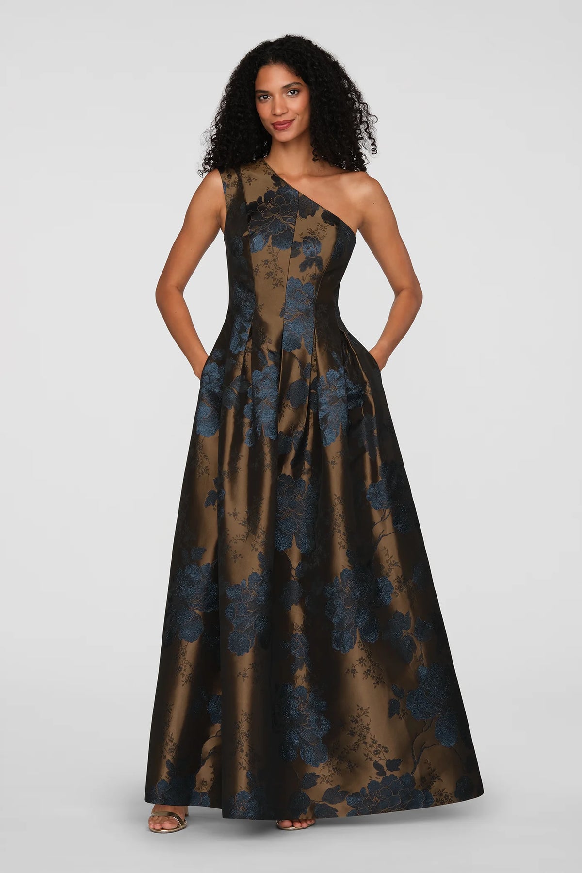 Brynlee Gold And Dark Twilight Gown