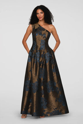 Brynlee Gold And Dark Twilight Gown
