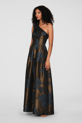 Brynlee Gold And Dark Twilight Gown