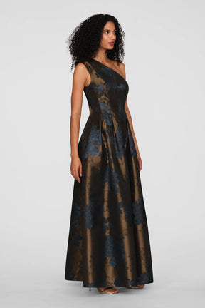 Brynlee Gold And Dark Twilight Gown