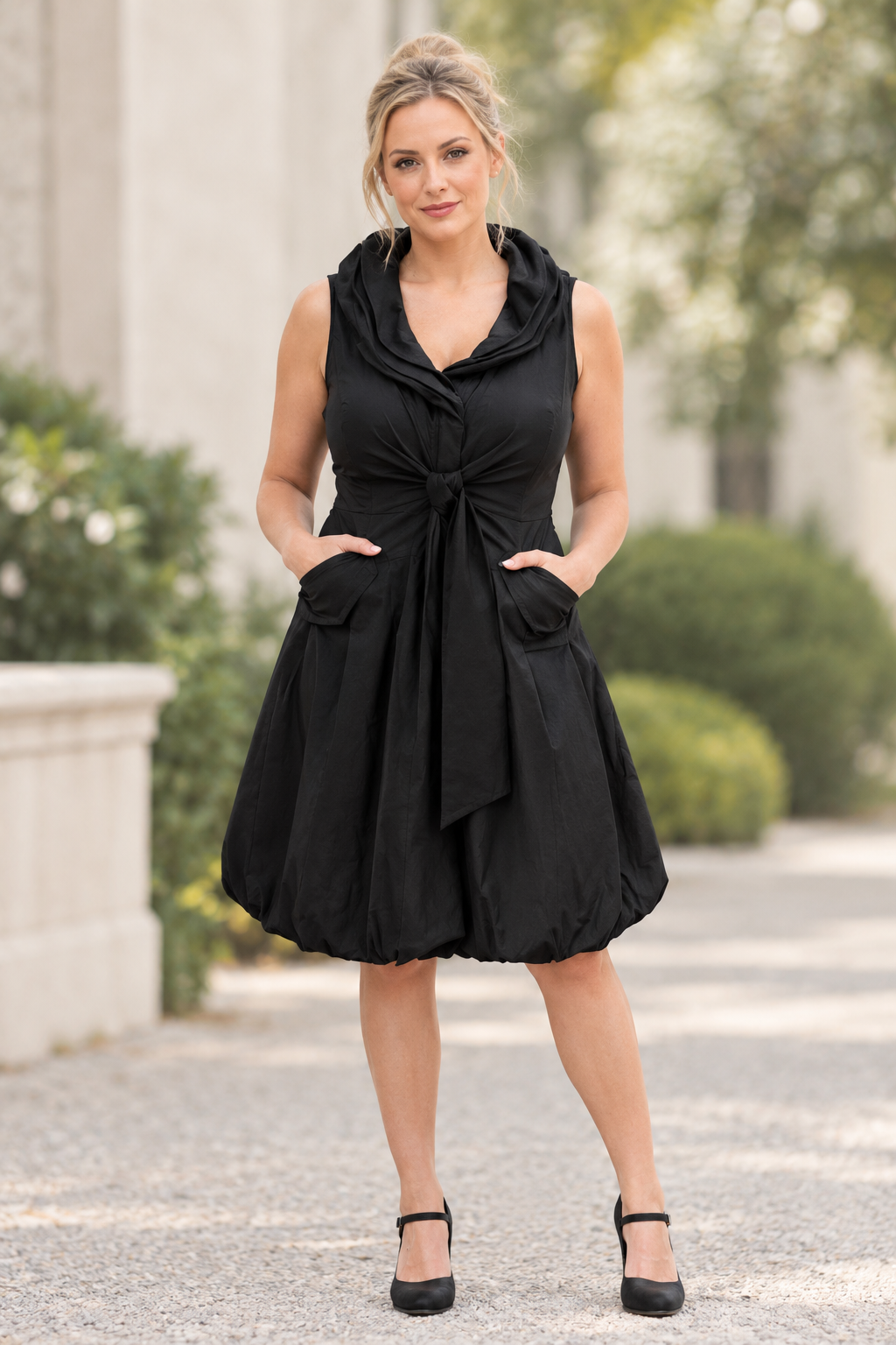 Bubble Dress with Wired Collar