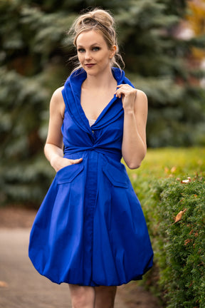 Bubble Dress with Wired Collar