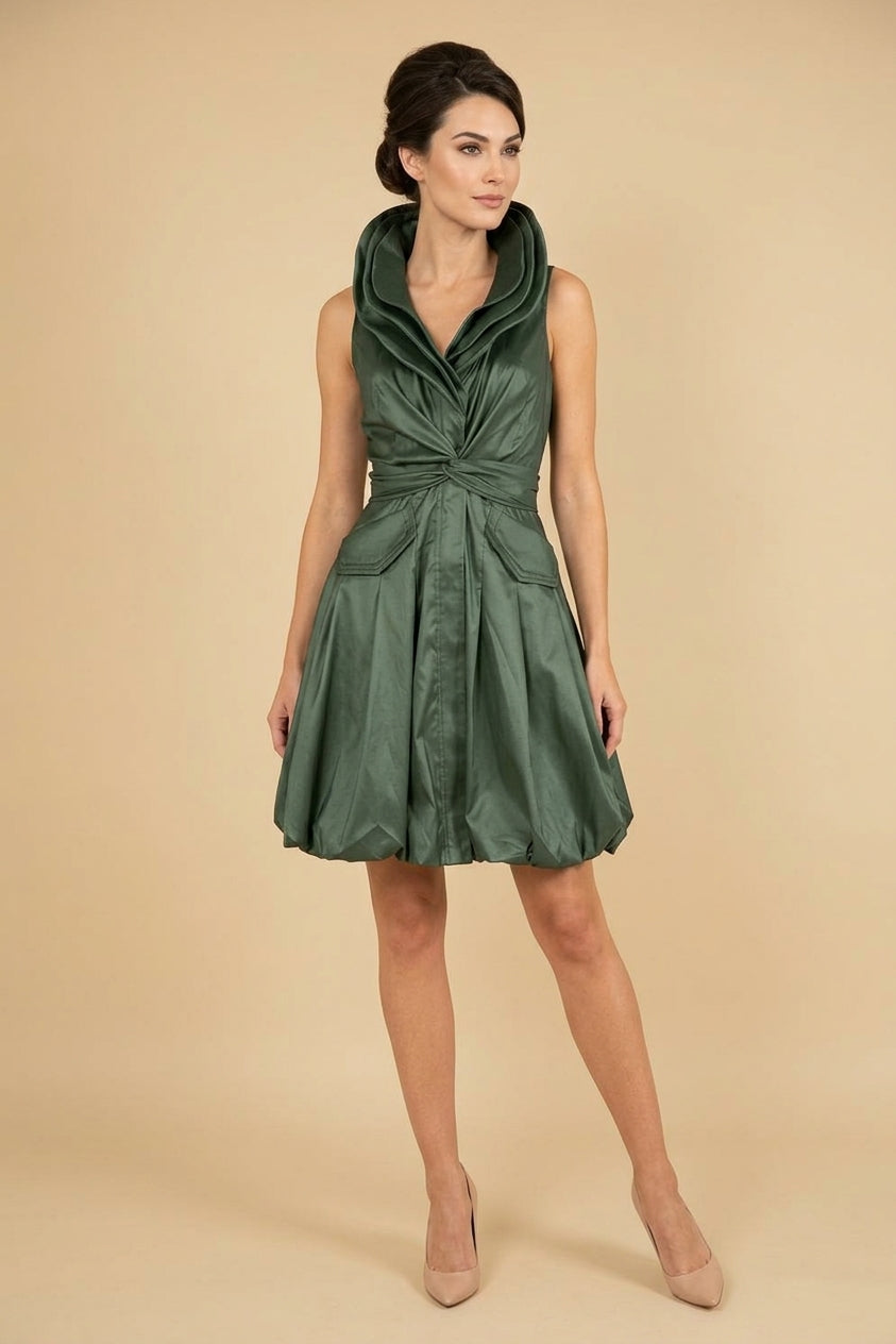 Bubble Dress with Wired Collar