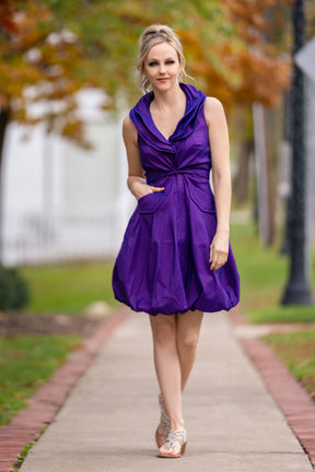 Bubble Dress with Wired Collar