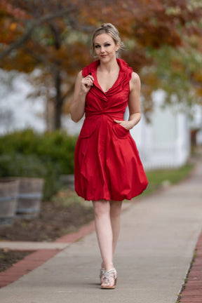 Bubble Dress with Wired Collar