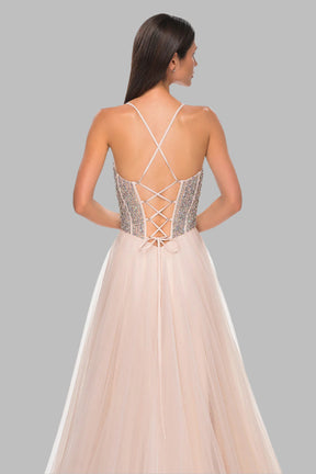 Dazzling Rhinestone Corset Ball Gown