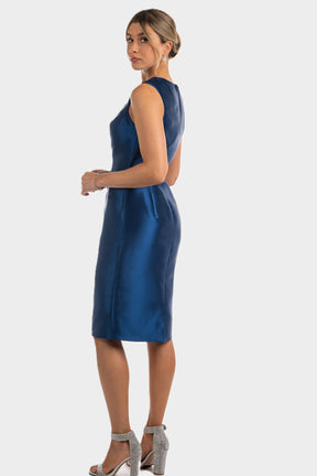 Elegant Mikado Shift Dress With Jacket