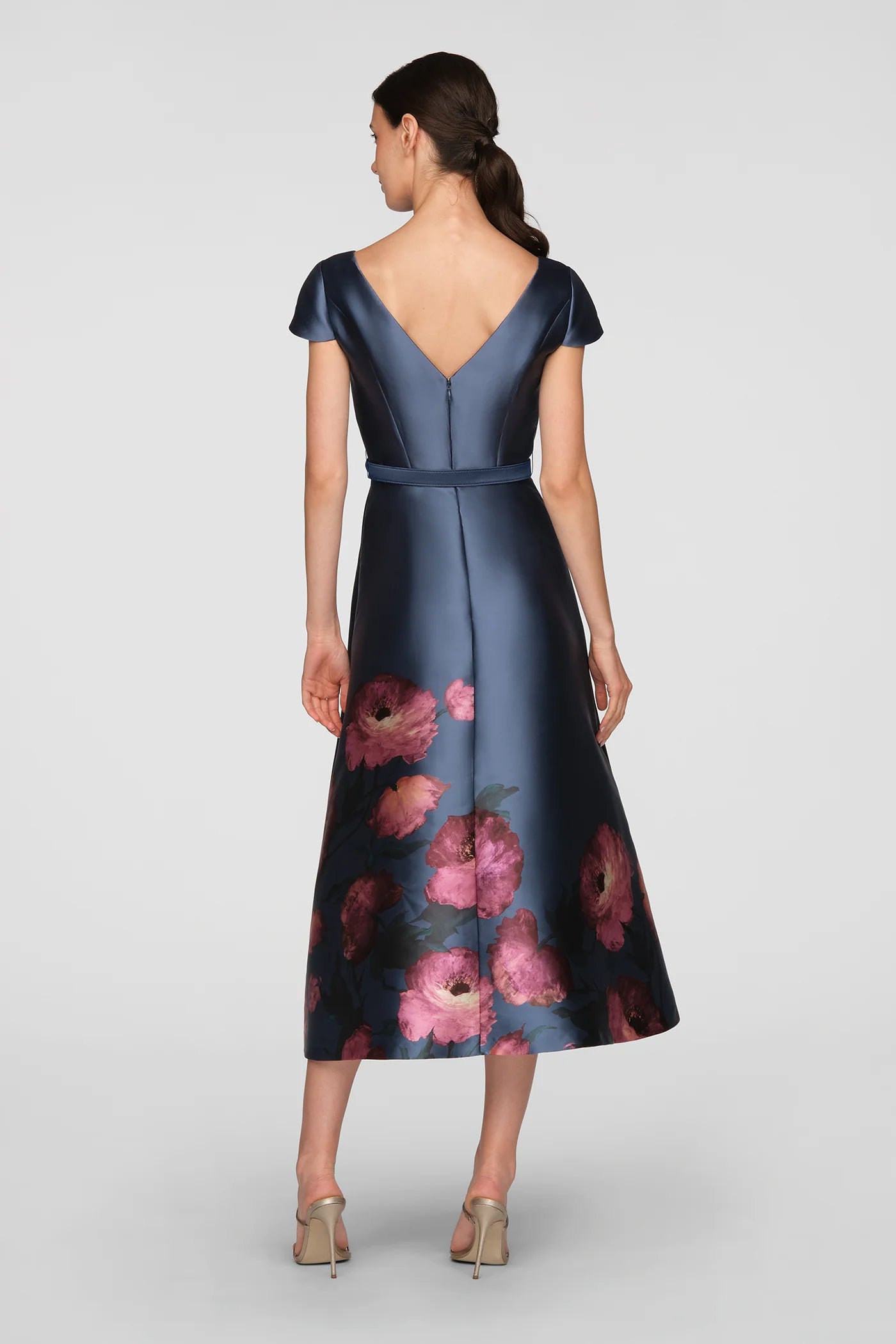 Ina Chambray Multi Tea Length Dress