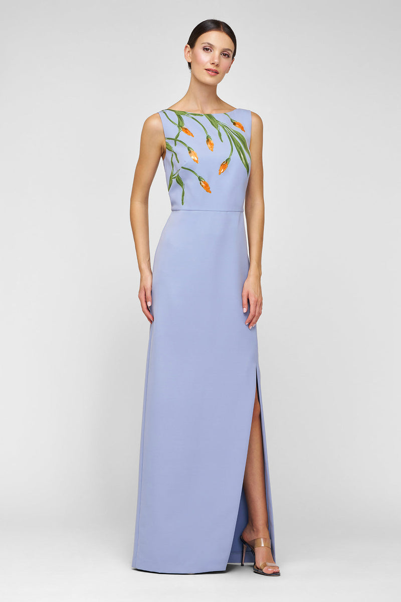 Ira Embellished Column Gown