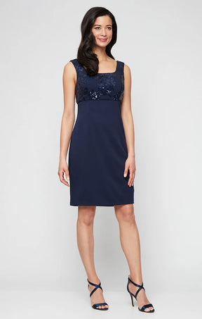 Jacket Dress with Sequined Bodice and Long Sequin Jacket