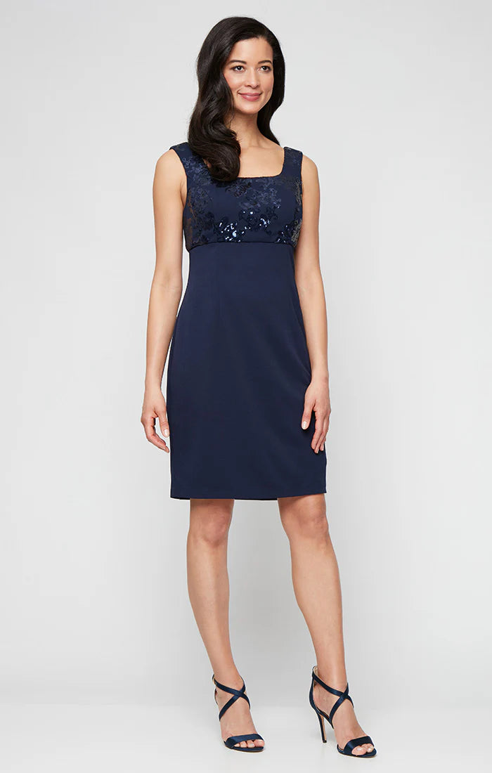Jacket Dress with Sequined Bodice and Long Sequin Jacket