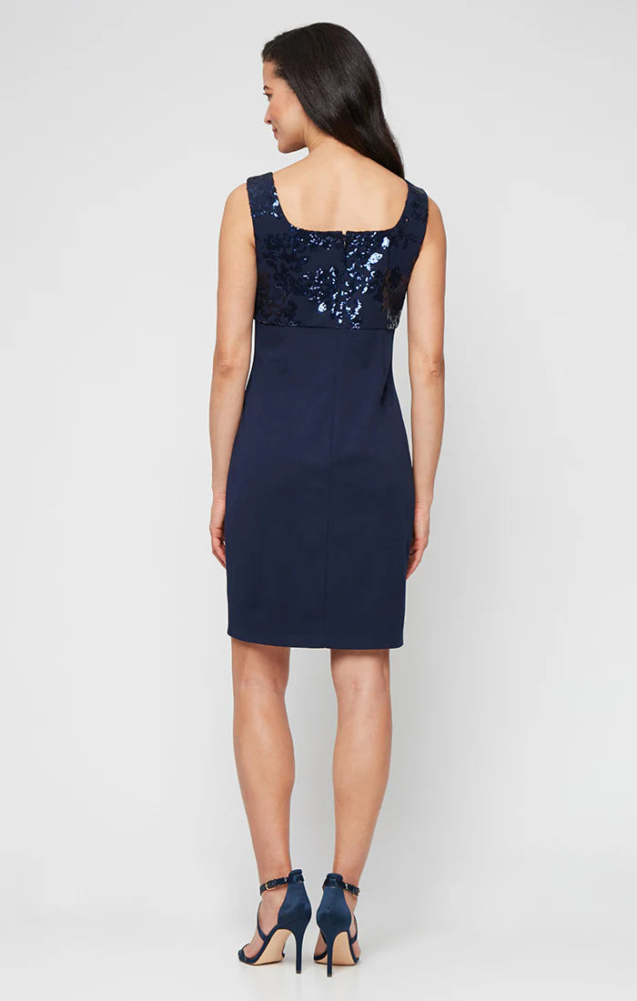 Jacket Dress with Sequined Bodice and Long Sequin Jacket