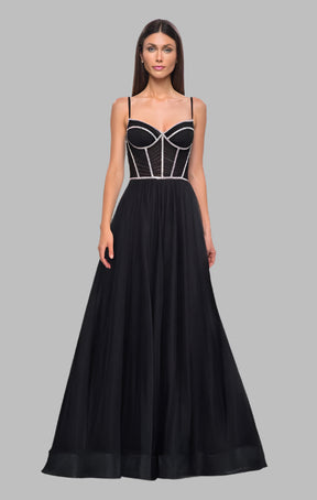 Jewel Embellished Corset Gown