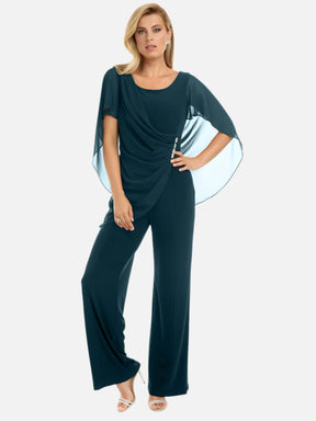 Jeweled Side Ruched Jumpsuit