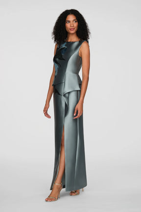 Luciana Iceberg Column Gown