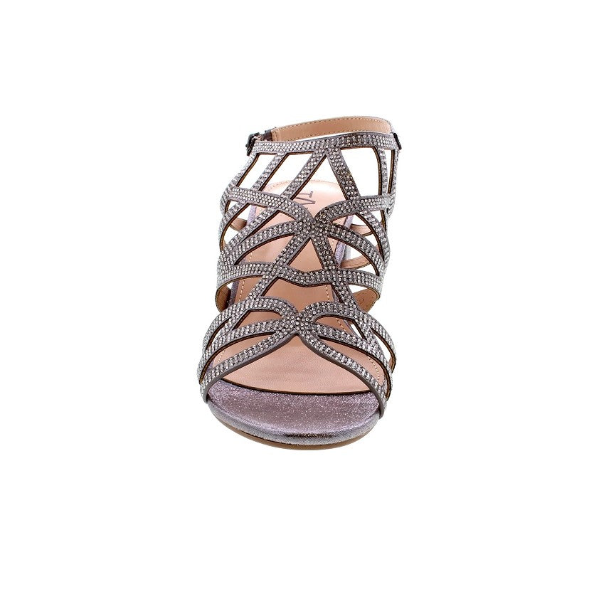 Macy Pewter Caged Strap Shoe