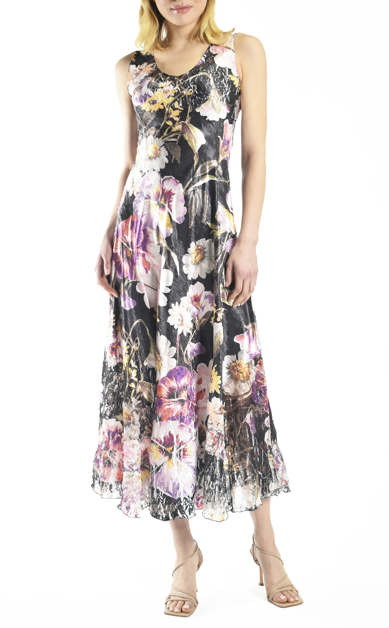 Night Chrysanthemum Long Dress