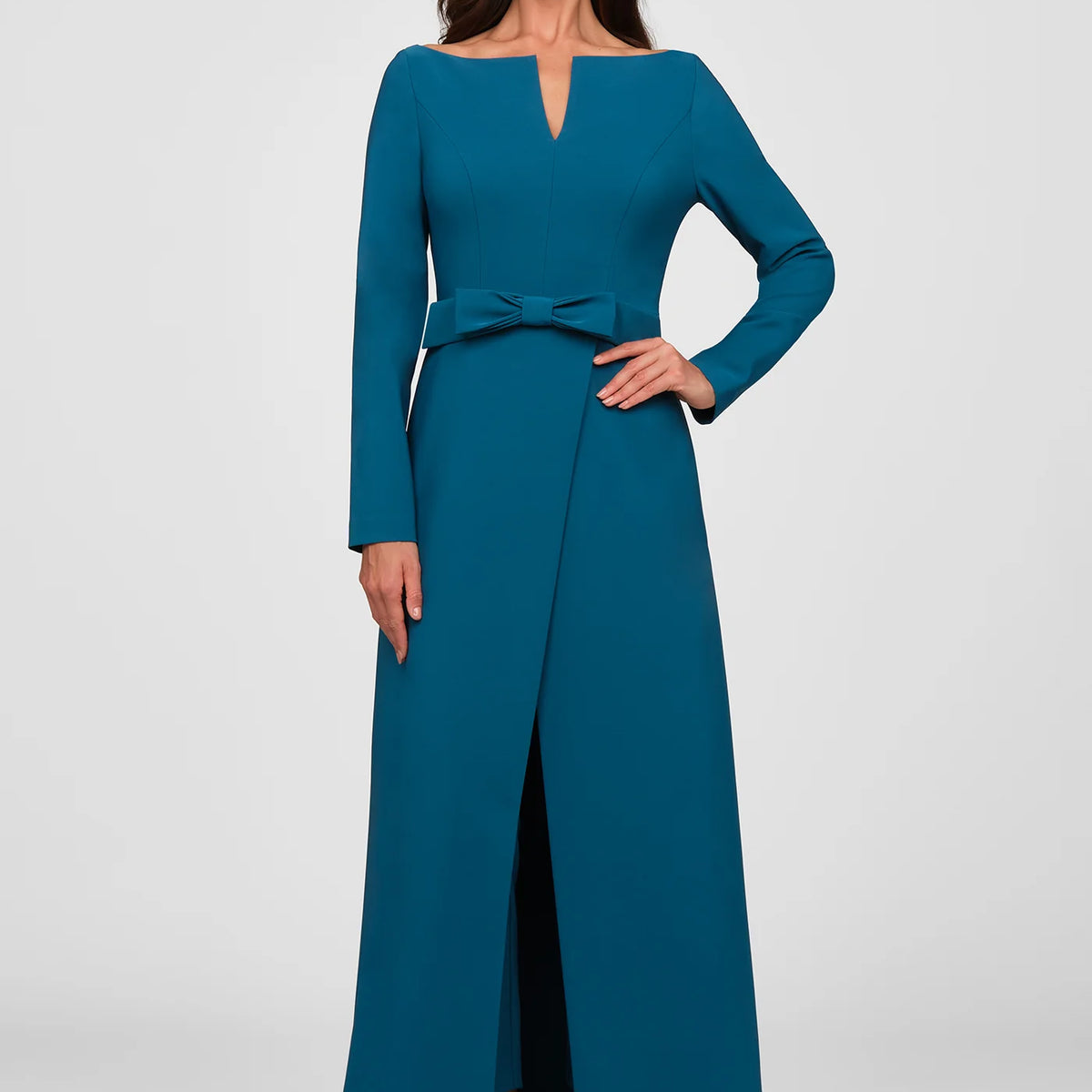 Noreen Classic Teal Walk Thru Jumpsuit | Lizzy's by Cathy Allan