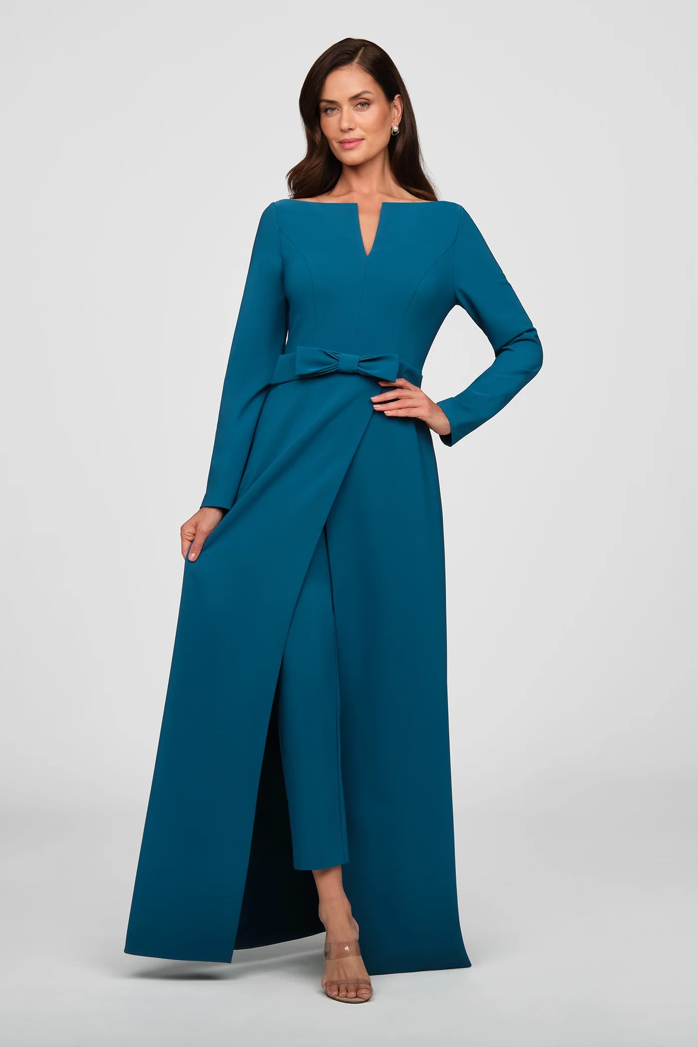 Noreen Classic Teal Walk Thru Jumpsuit